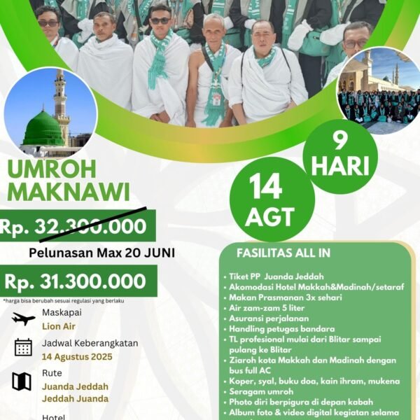UMROH MAKNAWI 1447 H (AGUSTUS)