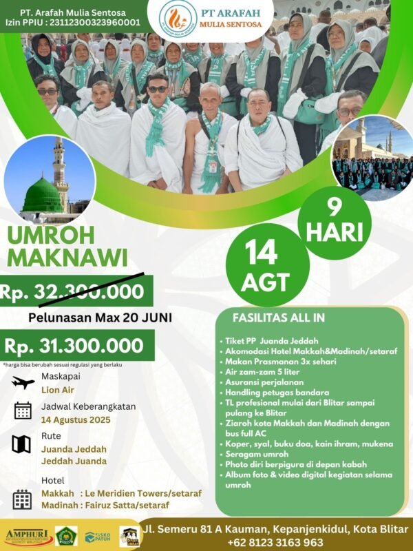 UMROH MAKNAWI 1447 H (AGUSTUS)