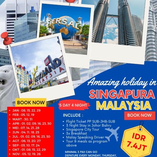 Open Trip 2 Negara 5D4N